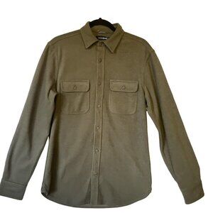 Mens Green Longsleeved Spandex Treasure & Bond Trim fit  Plaid Button Down  SMAL